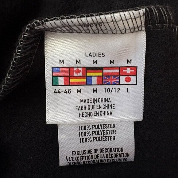 Spyder Sweater Fleece Full-Zip Jacket Gray Black Women’s M NWT #187335 GORP CORE - Picture 6 of 8